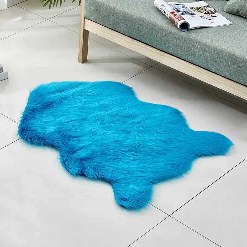 Faux Sheepskin Fur Rug 02