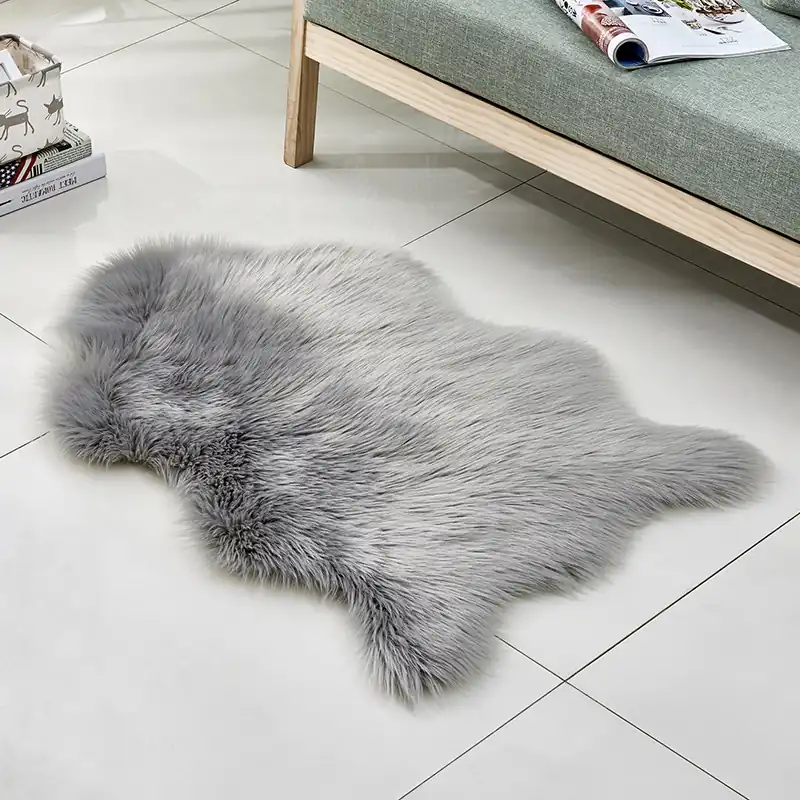 Faux Sheepskin Fur Rug 03