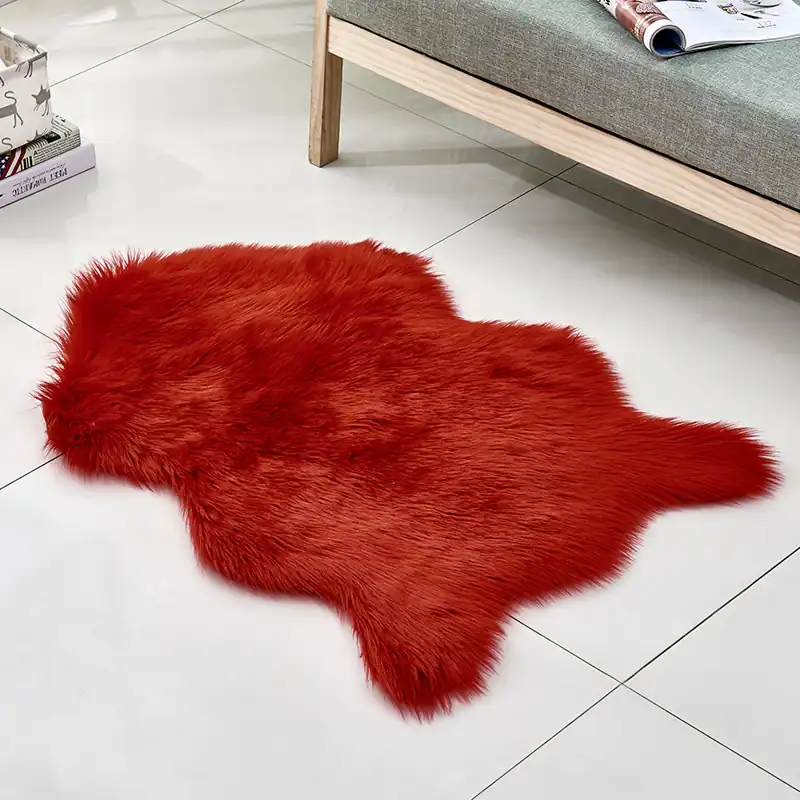 Faux Sheepskin Fur Rug 04