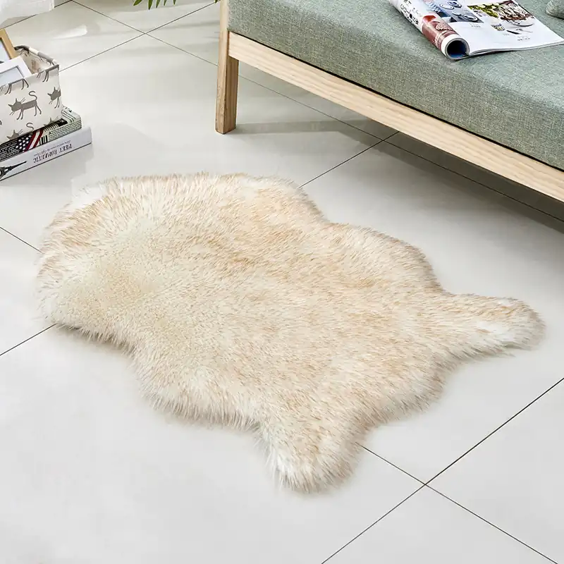 Faux Sheepskin Fur Rug 05