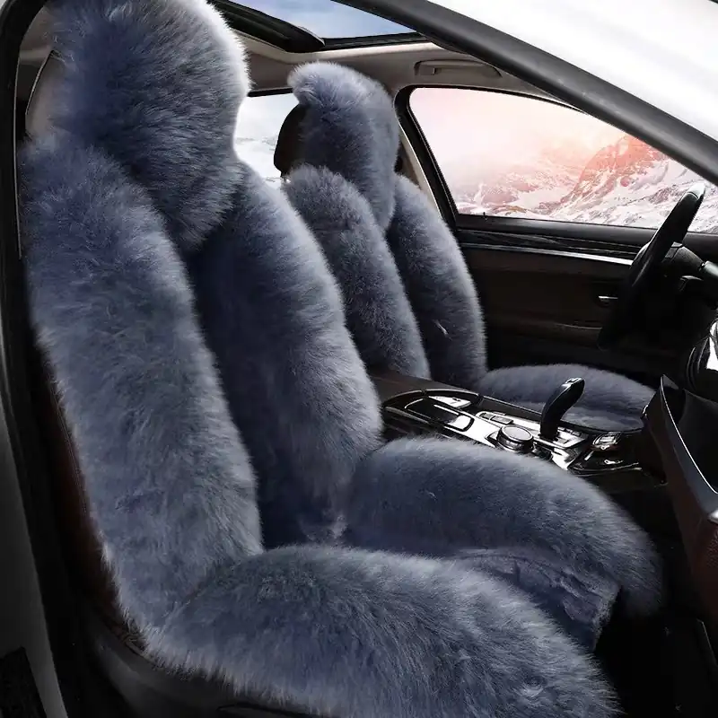 Winter Fur Car Seat Cover 05