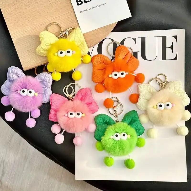 Cute Otter Rabbit Plush Keychain (3) Cute Otter Rabbit Plush Keychain (3)