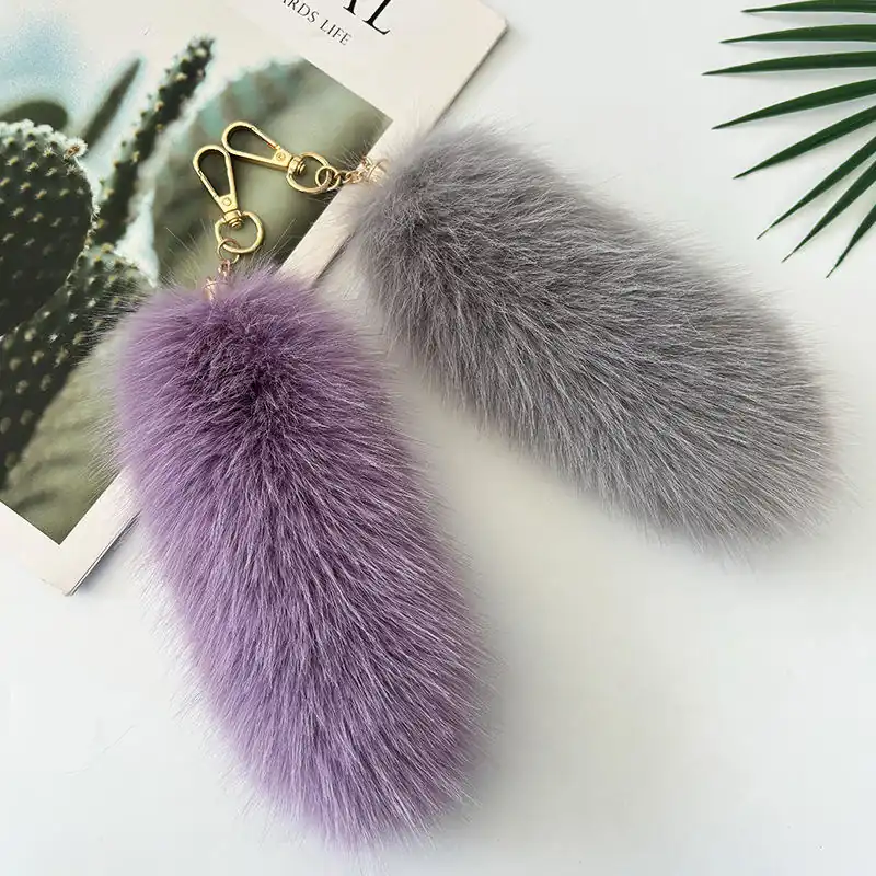 Faux Fur Car Keychain 03 Faux Fur Car Keychain 03