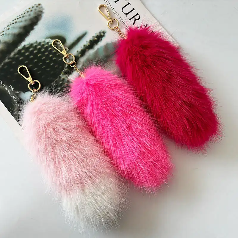 Faux Fur Car Keychain 04 Faux Fur Car Keychain 04