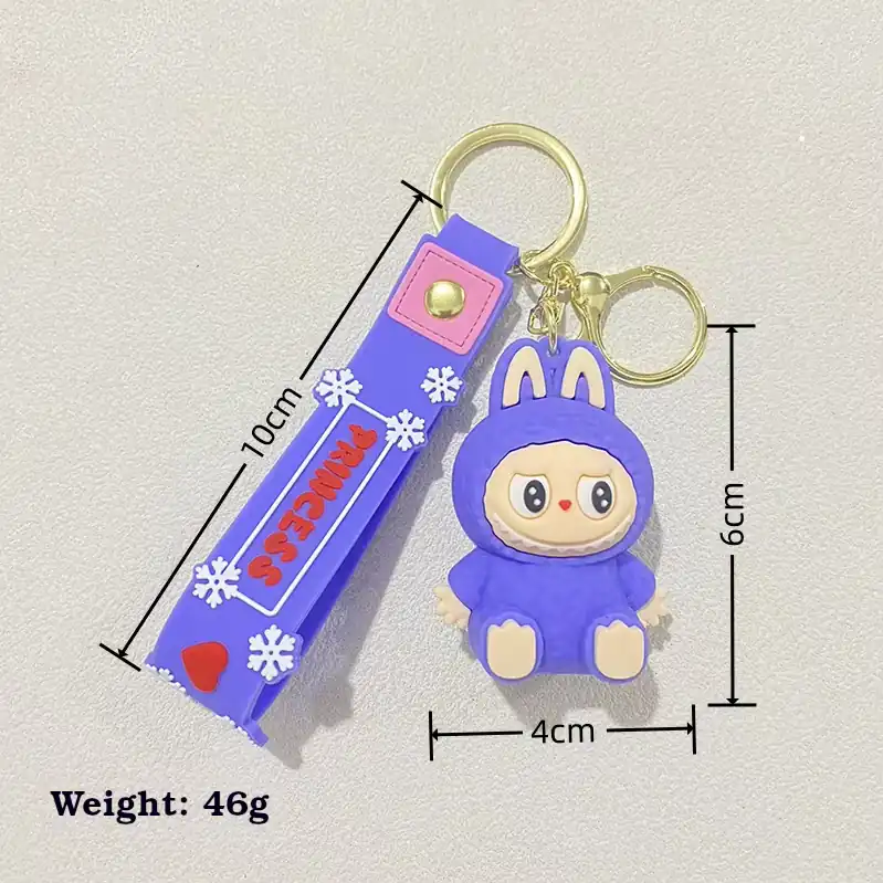 Labubu Silicone Keychain sizes Labubu Silicone Keychain sizes