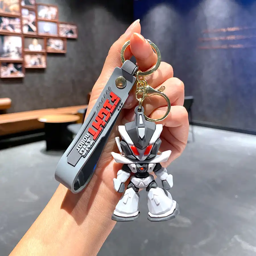 Anime Gundam Robot Keychain 01