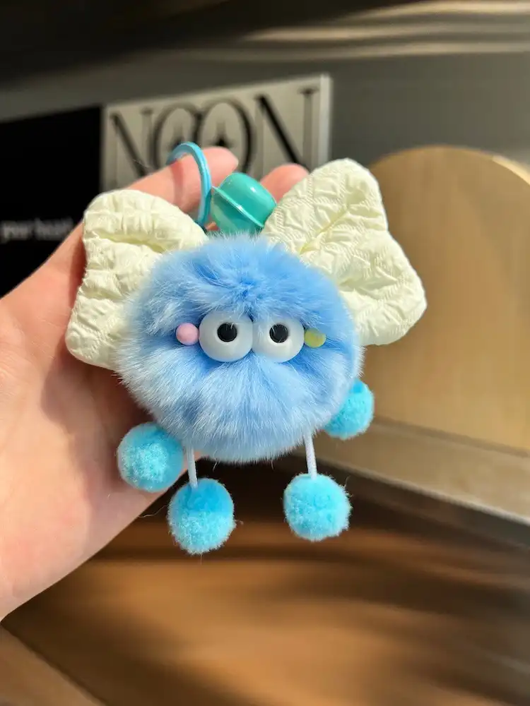 Bow-shaped Plush Car Key Chain 04 Bow-shaped Plush Car Key Chain 04