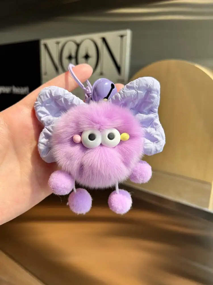 Bow-shaped Plush Car Key Chain 06 Bow-shaped Plush Car Key Chain 06