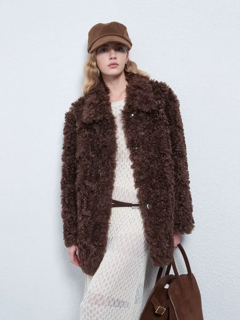 British Style Lamb Plush Thick Coat 02