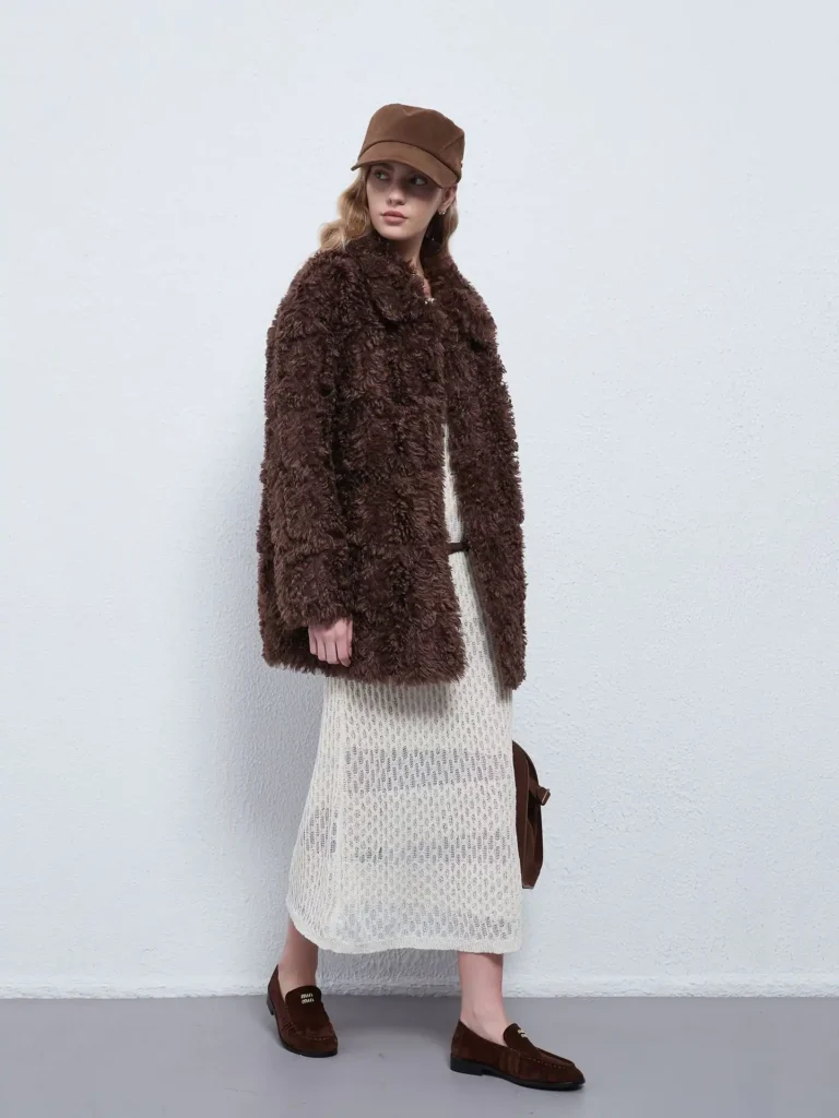 British Style Lamb Plush Thick Coat 04