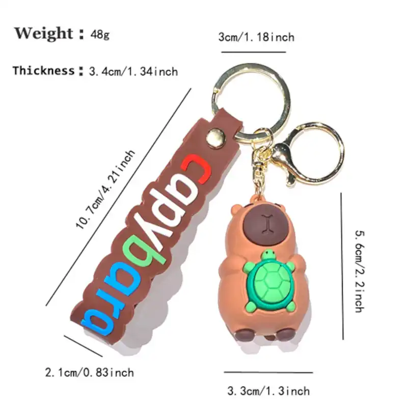 Cute Capybara Keychain 03