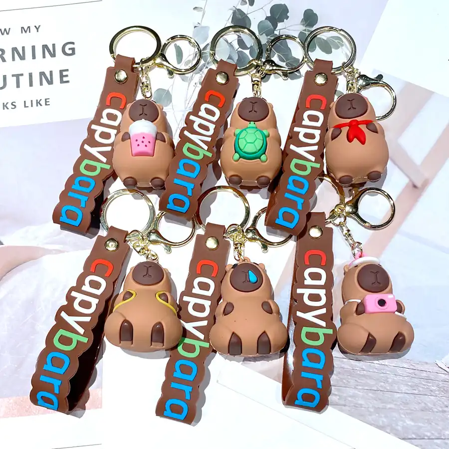 Cute Capybara Keychain 16