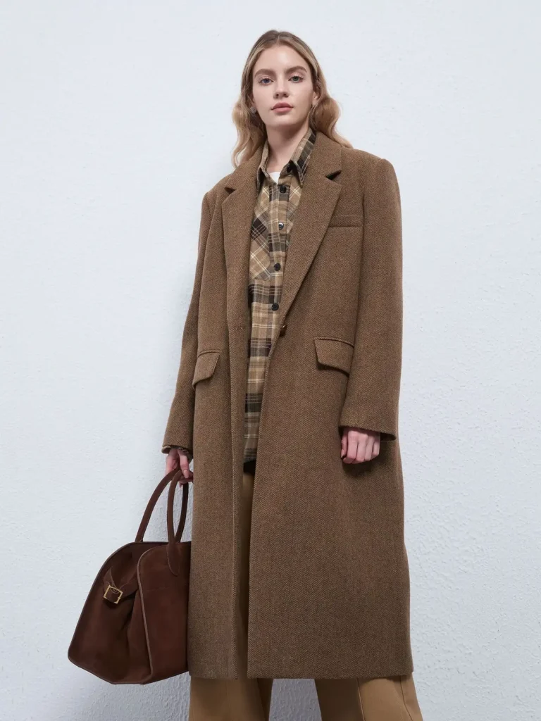 Longer Length Thickened Wool Coat for Women 05