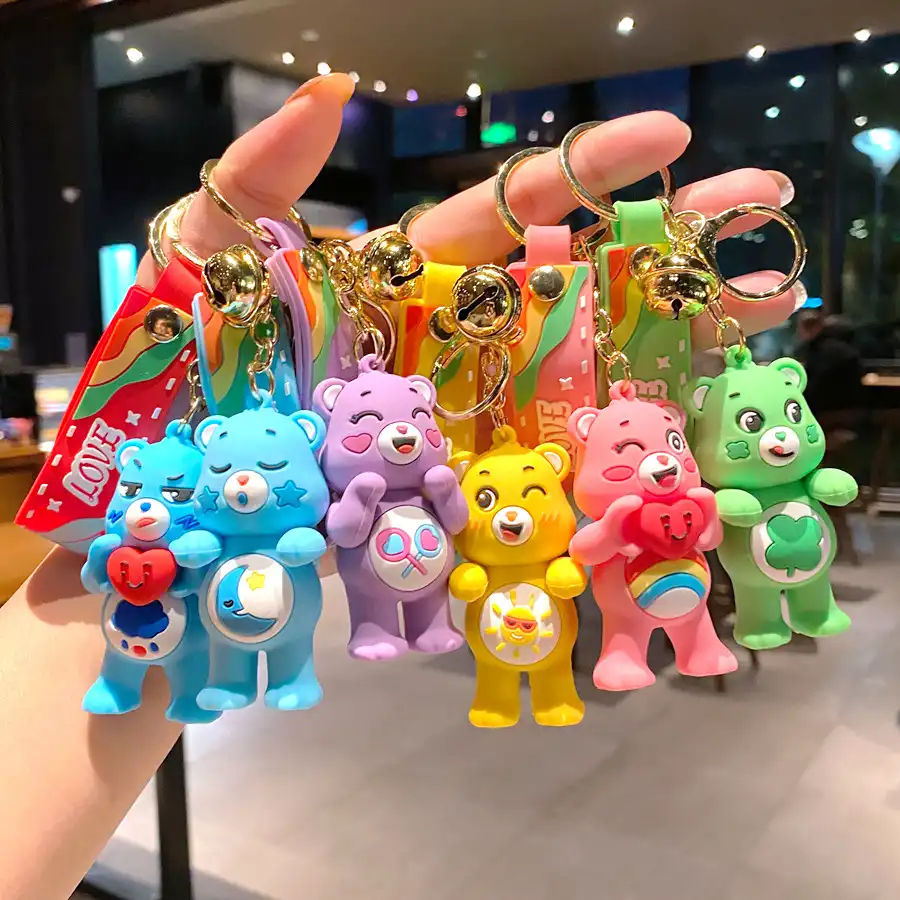 Rainbow Care Bears Keychain 01