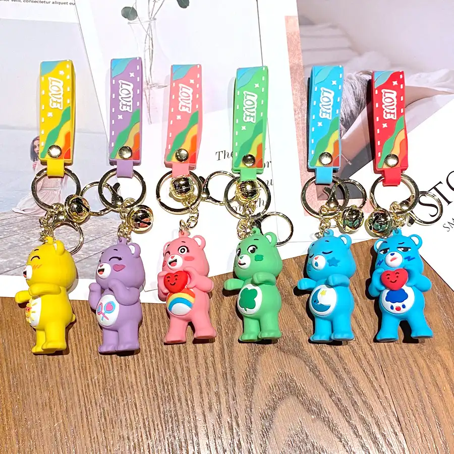 Rainbow Care Bears Keychain 05