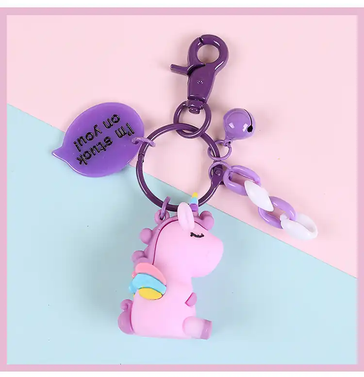 Rainbow Horse Unicorn Keychain 09