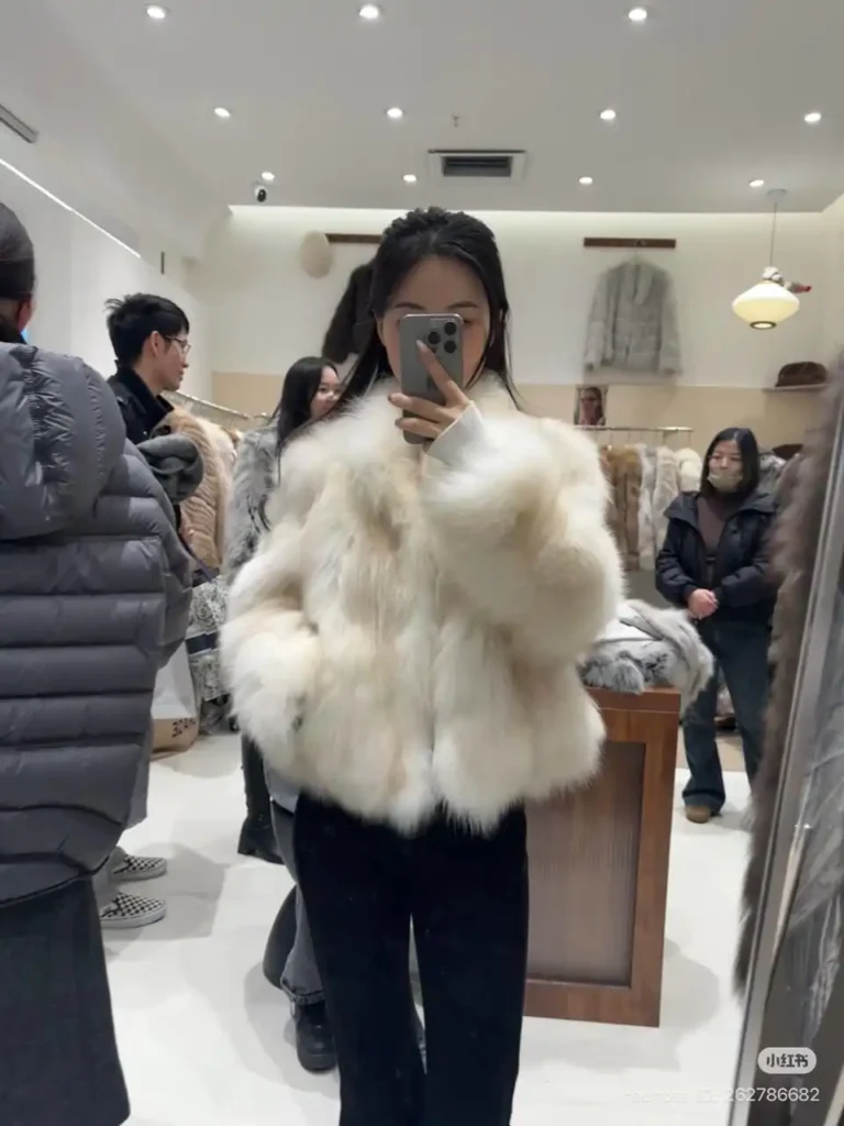 buying mink at the Leather City 02