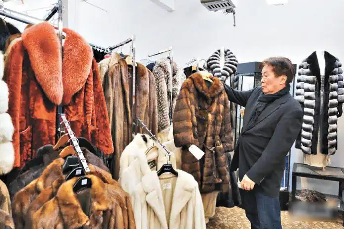 faux fur in brick-and-mortar stores