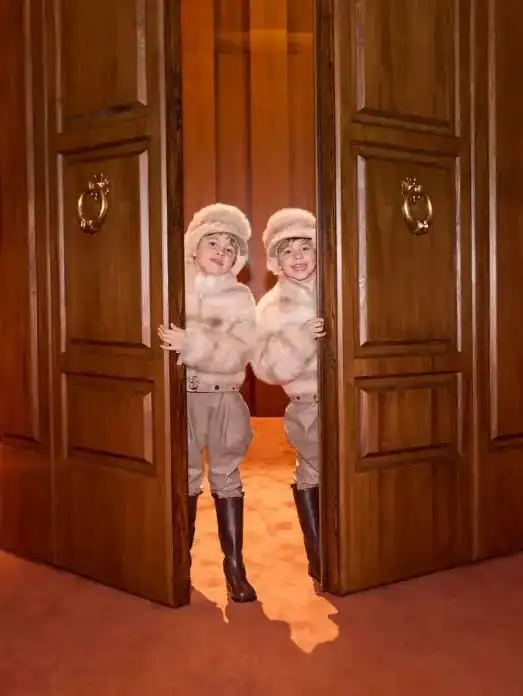 fur equestrian look designed