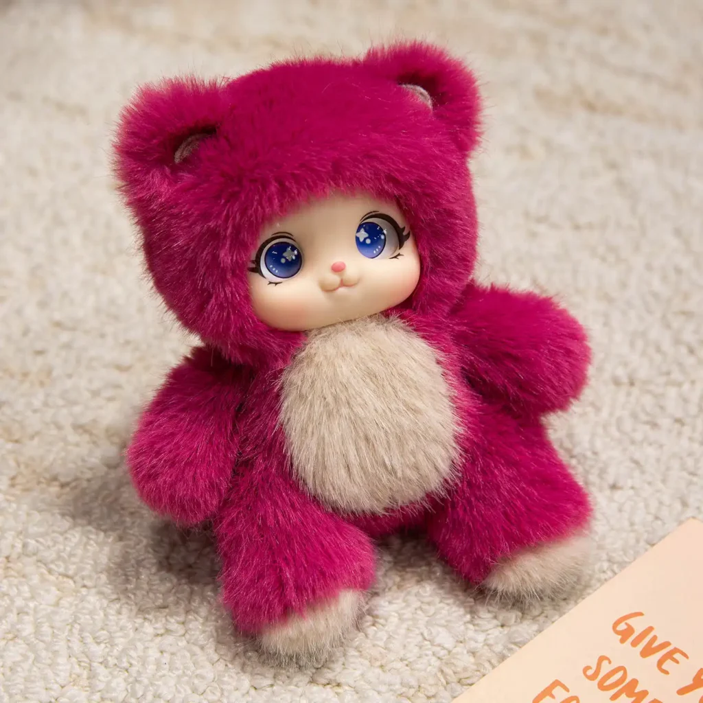 Bear pendant plush lamb bag pendant 08