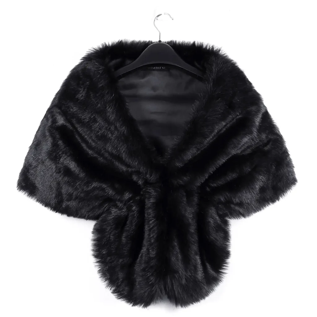 Women's Fashion Faux Fur Shawl 04