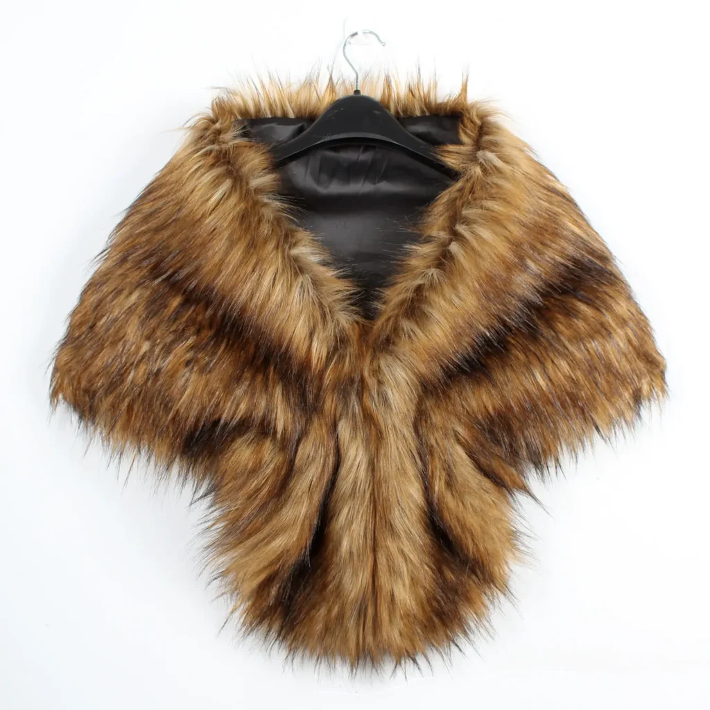 Women's Fashion Faux Fur Shawl 06