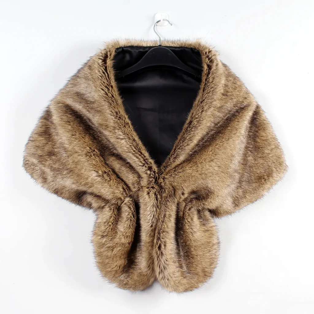 Women's Fashion Faux Fur Shawl 07