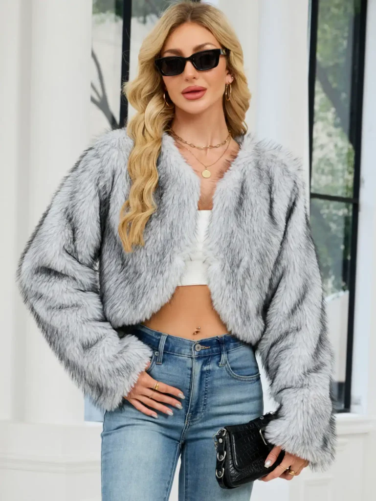 Women's Faux Fur Short Jacket 06