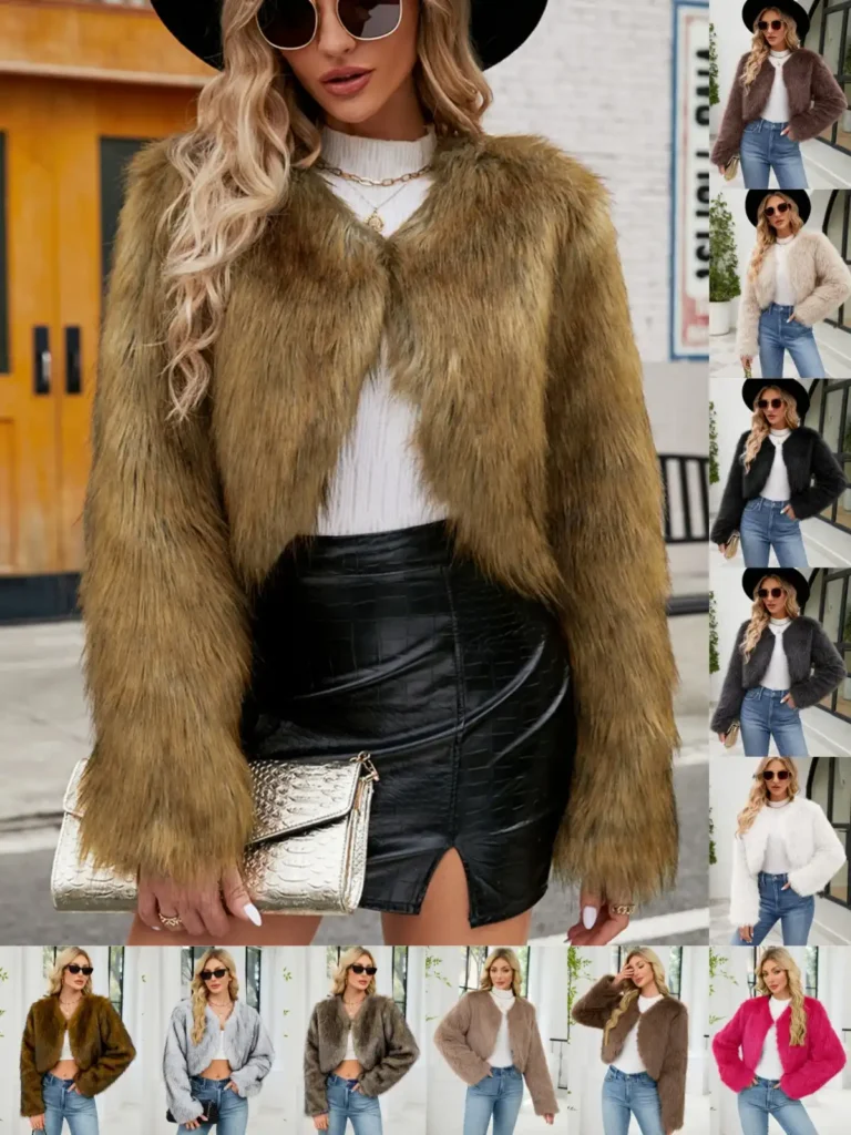 Women's Faux Fur Short Jacket 07