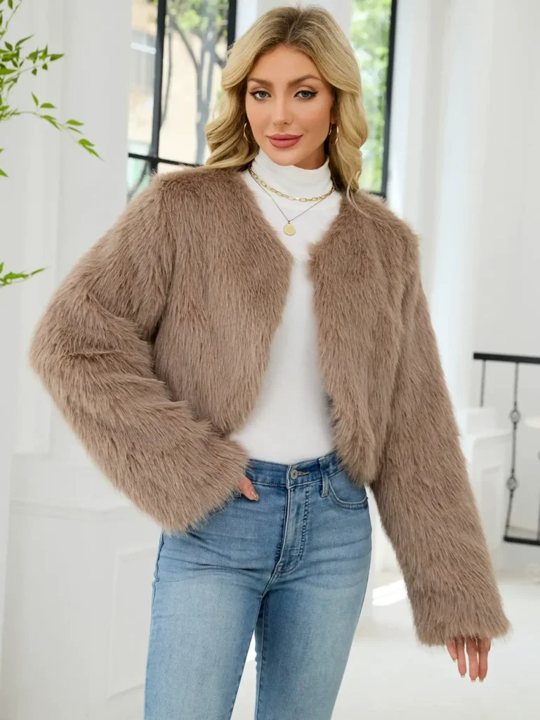 Women's Faux Fur Short Jacket 08