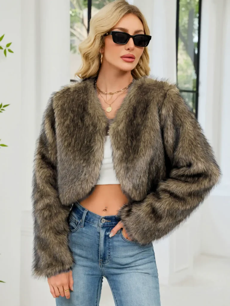 Women's Faux Fur Short Jacket 09