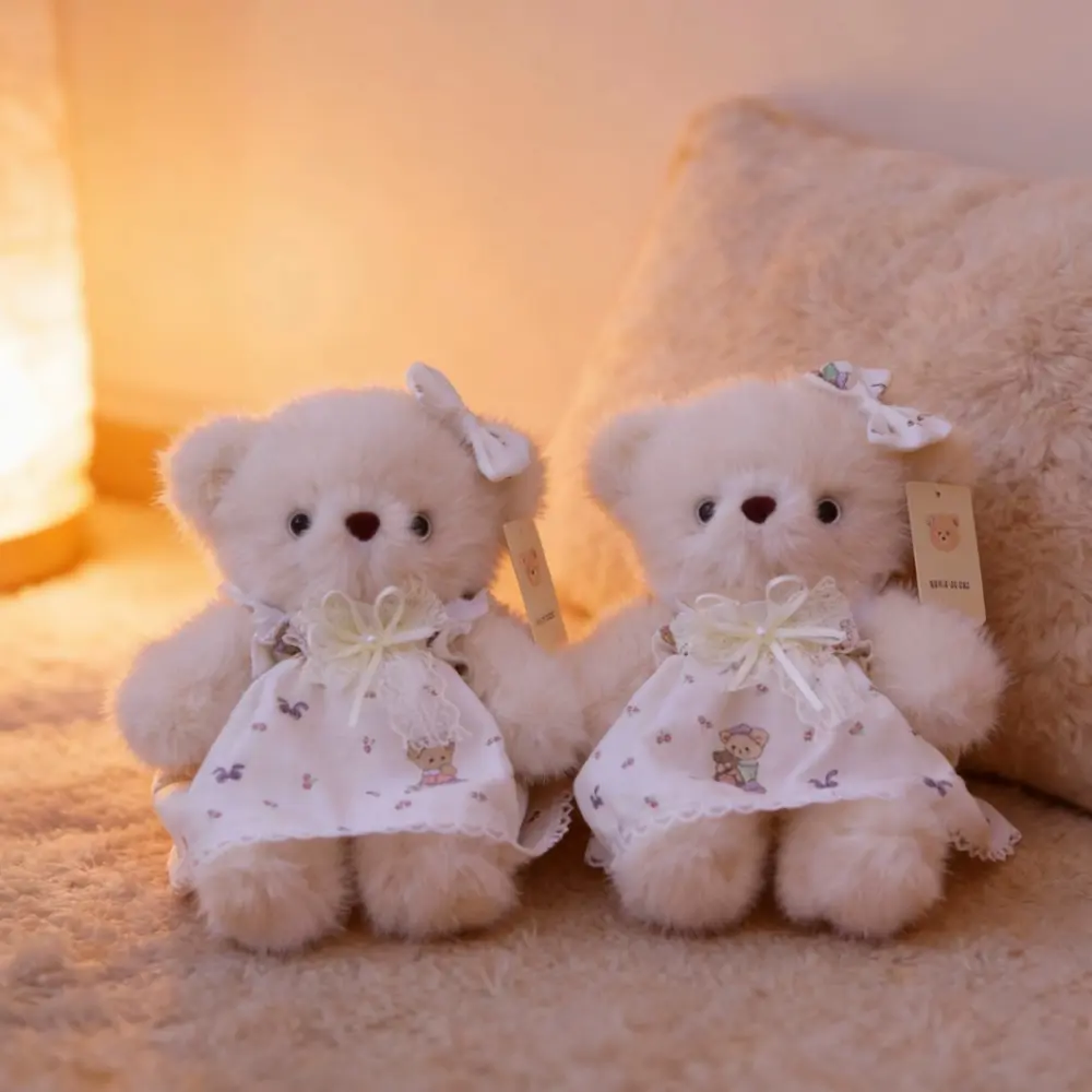 Cute Casual Bear Dress Doll Plush Toy 01