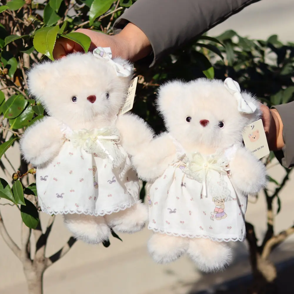 Cute Casual Bear Dress Doll Plush Toy 03