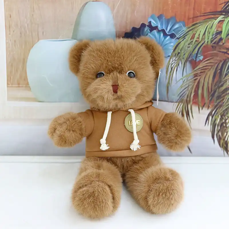 Cute Eyelid Teddy Bear Plush Toy 02