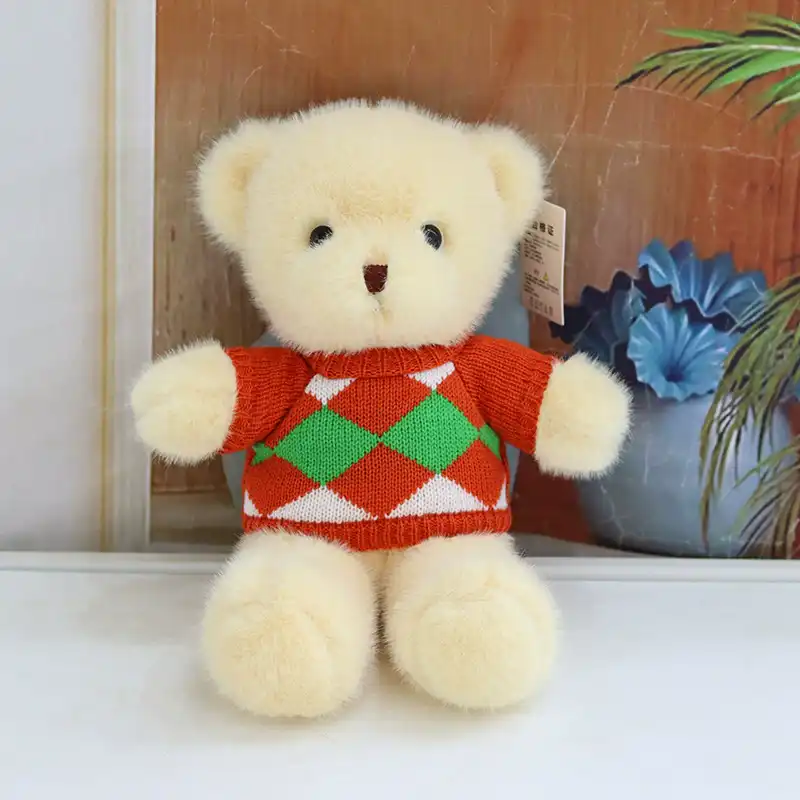 Cute Eyelid Teddy Bear Plush Toy 04