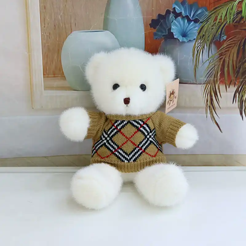 Cute Eyelid Teddy Bear Plush Toy 05