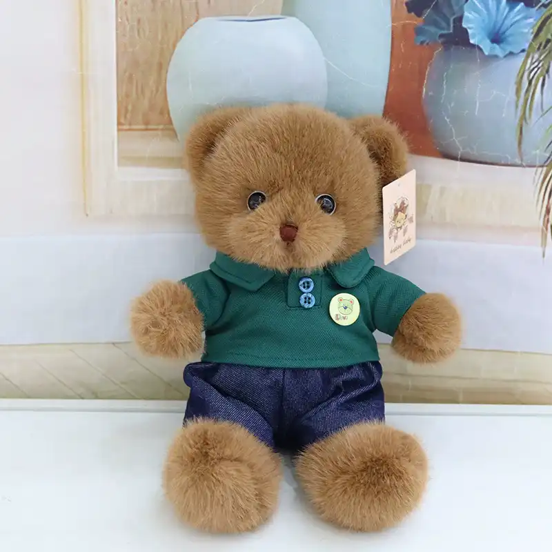 Cute Eyelid Teddy Bear Plush Toy 11