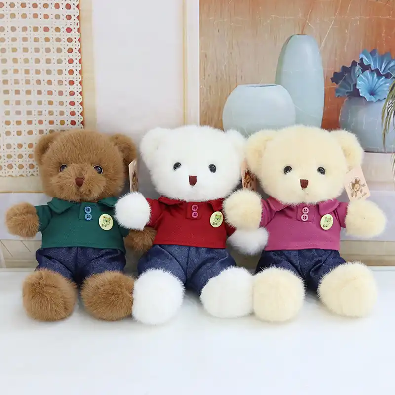 Cute Eyelid Teddy Bear Plush Toy 25