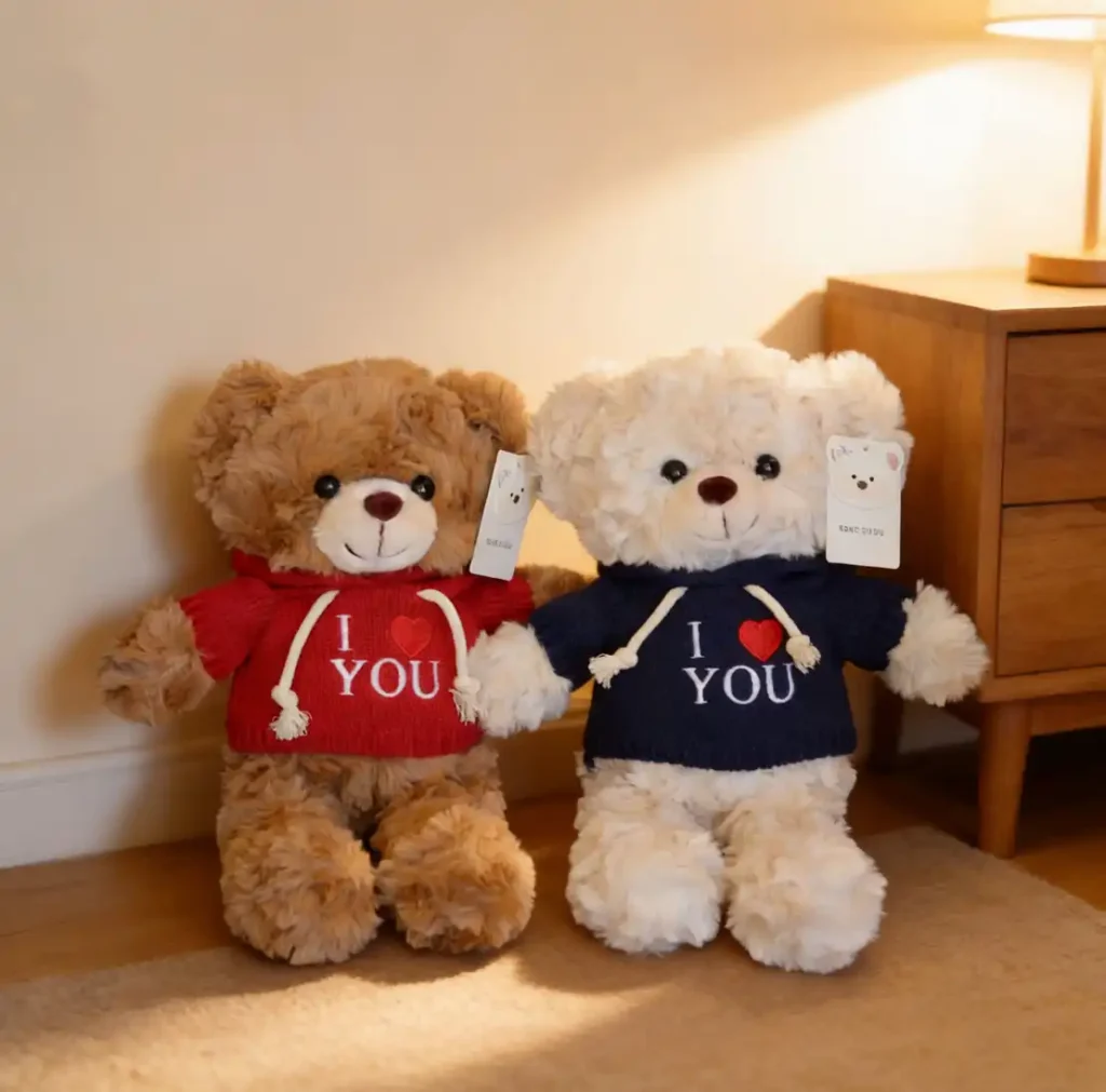 Cute vintage sweater bear doll 03