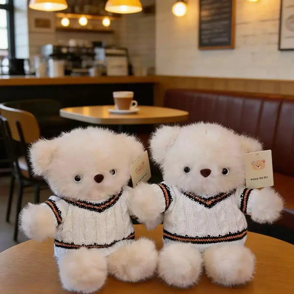 Cute vintage sweater bear doll 05