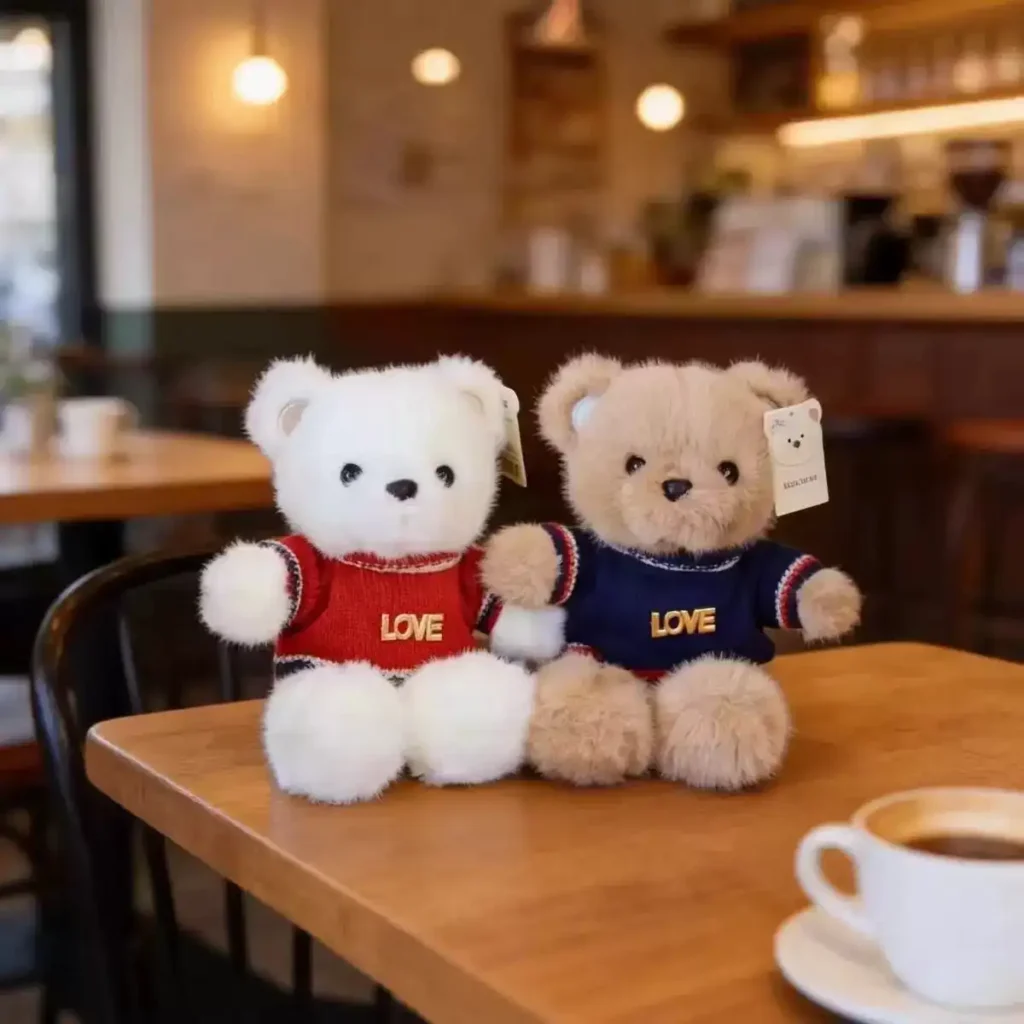 Cute vintage sweater bear doll 06