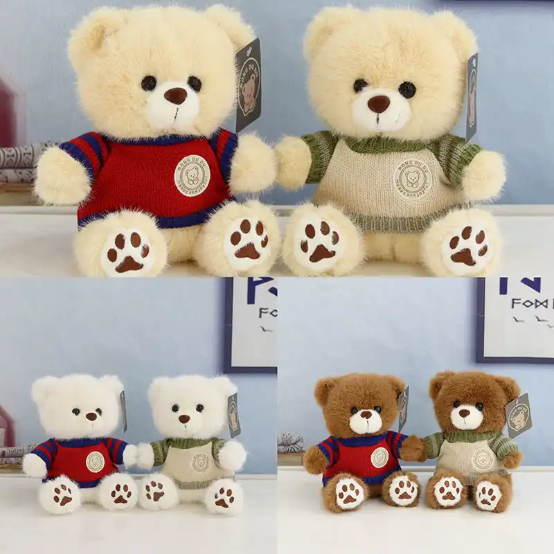 Plush Stuffed Teddy Bear with Paw Patches 01