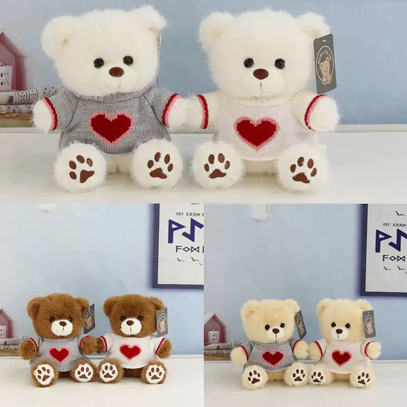 Plush Stuffed Teddy Bear with Paw Patches 05