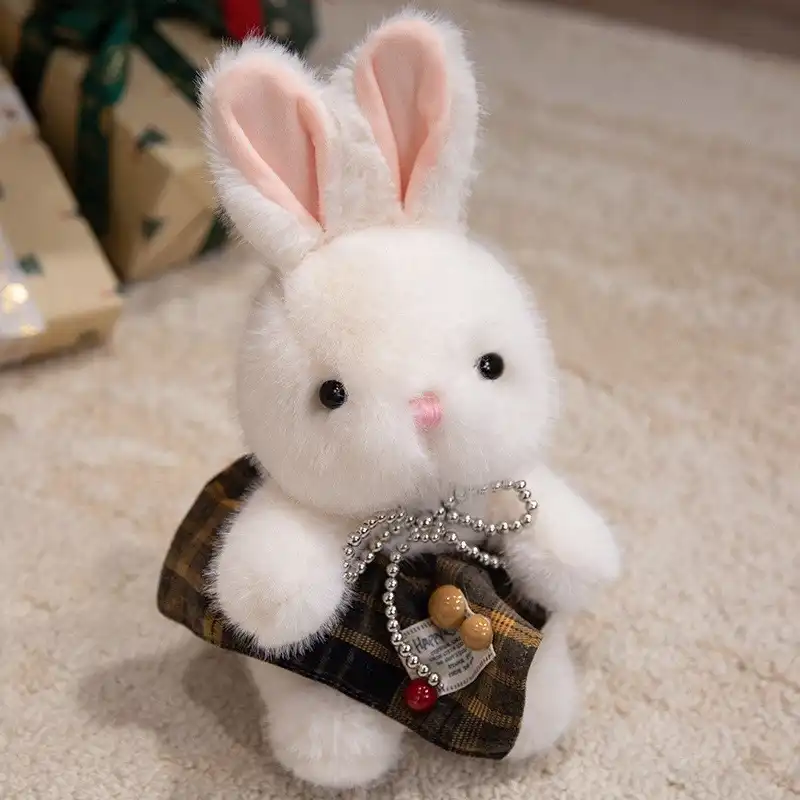 Rabbit Doll in Floral Skirt 01