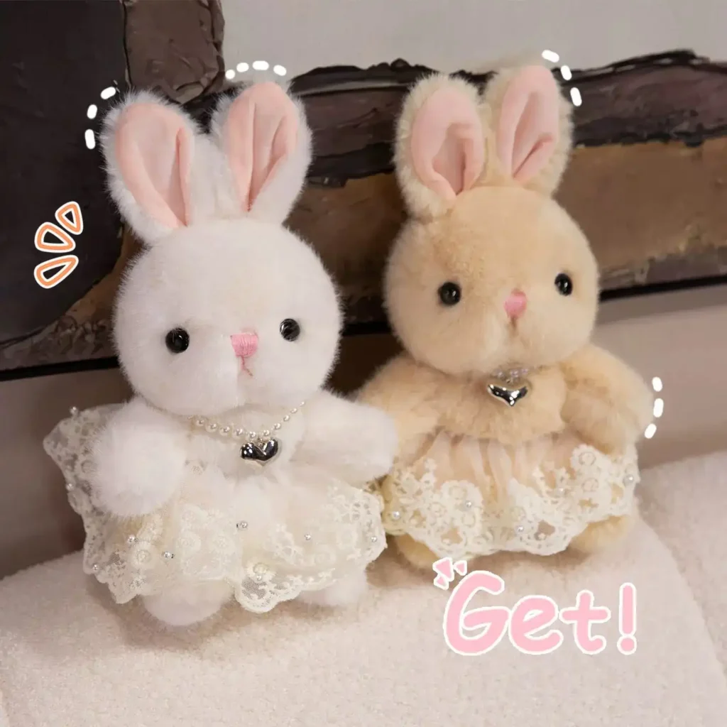 Rabbit Doll in Floral Skirt 03