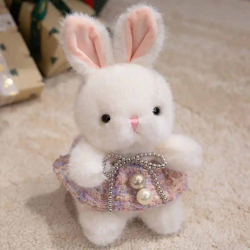 Rabbit Doll in Floral Skirt 04