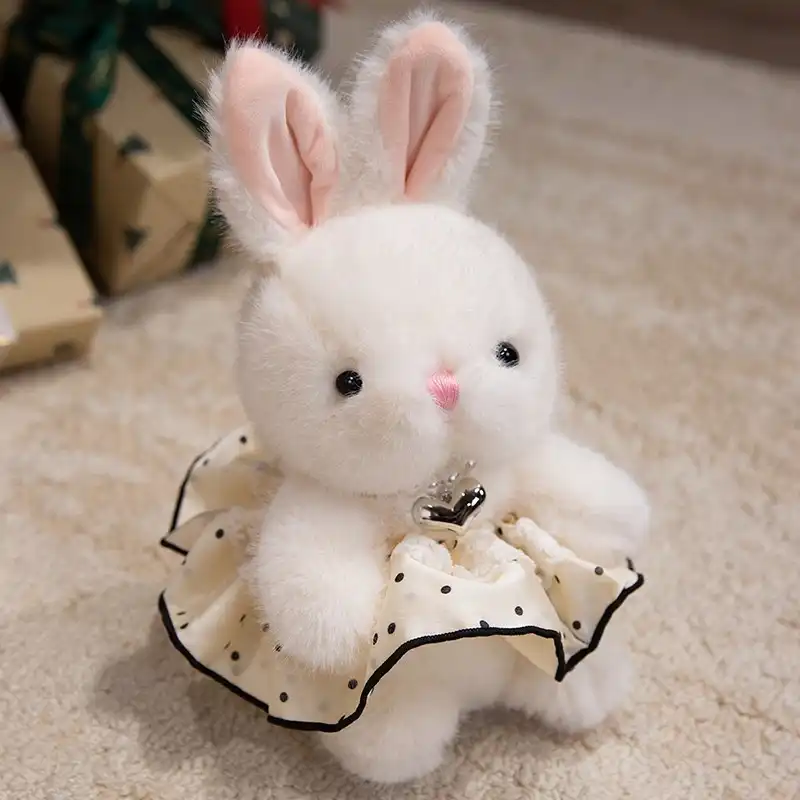 Rabbit Doll in Floral Skirt 05