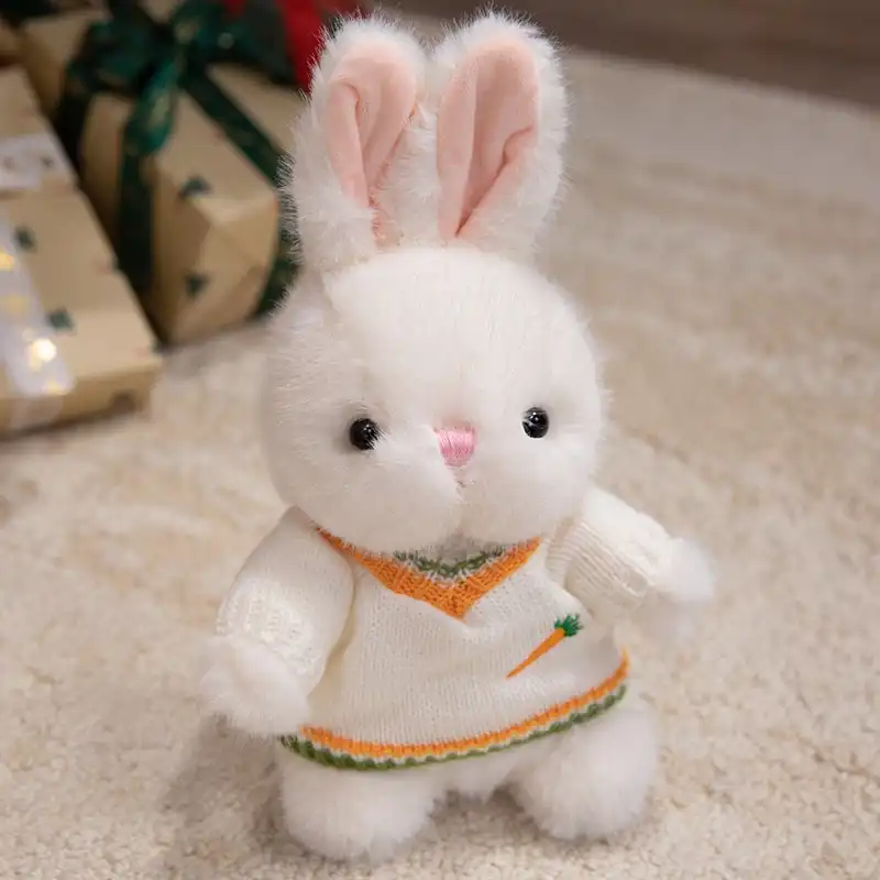 Rabbit Doll in Floral Skirt 07