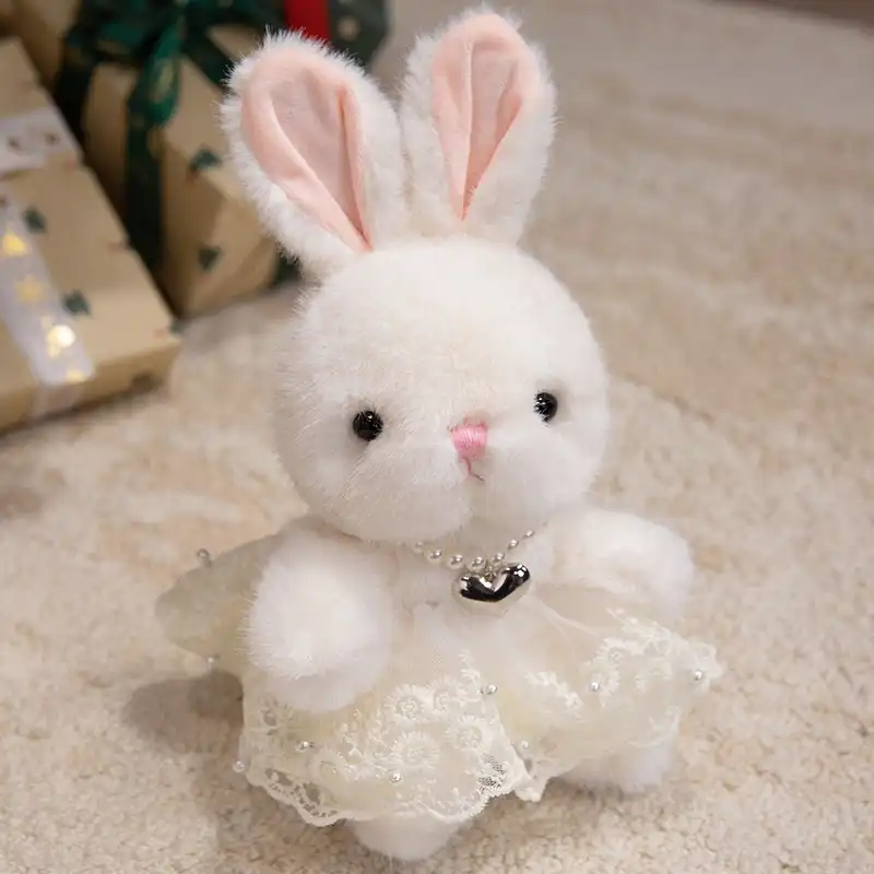 Rabbit Doll in Floral Skirt 09