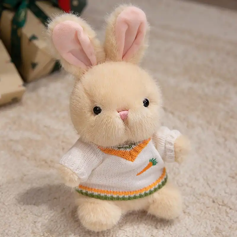 Rabbit Doll in Floral Skirt 11